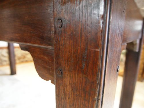 fig 1. Table rare English George I Oak refectory farmhouse c1720