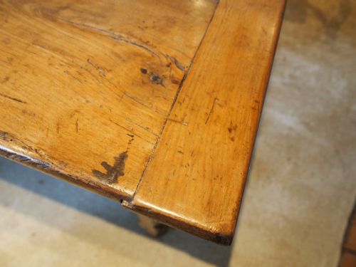 fig 3. Table rare French Apple wood refectory dining farmhouse c1800