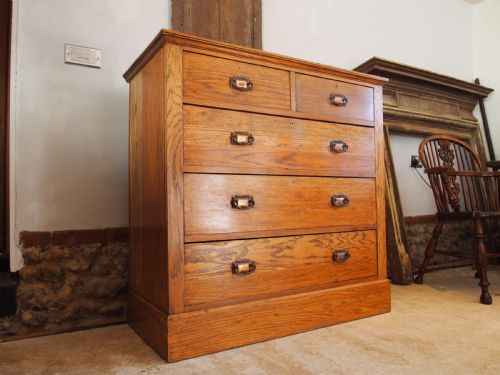 Chest of Drawers Rare Arts and Crafts Oak Harris Lebus C1900
