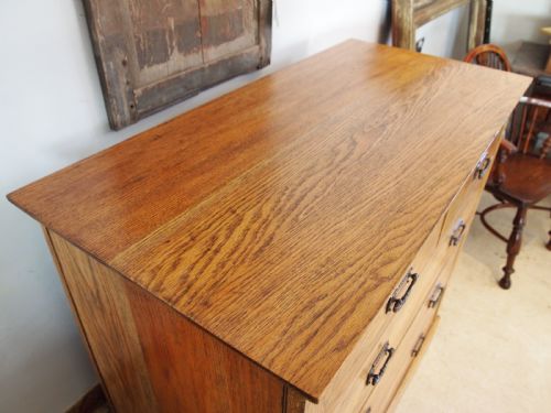 fig 2. Chest of drawers rare Arts and Crafts Oak Harris Lebus c1900