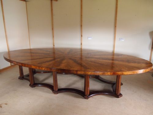 Table Dining Boardroom Large Edwardian Seats 20 Norwich Union C1900
