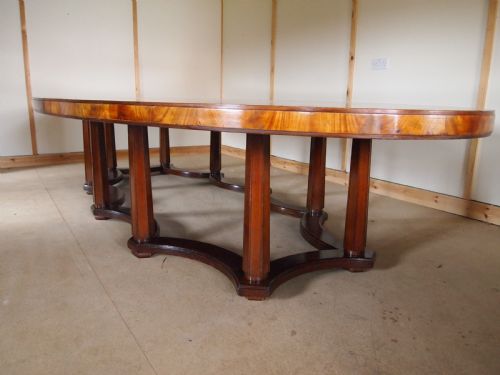 fig 2. Table dining Boardroom large Edwardian seats 20 Norwich Union c1900