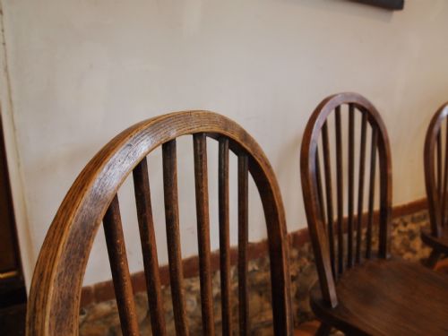 fig 2. Chairs Windsor dining kitchen chairs set of 4 Edwardian Elm Ash Beech c1900