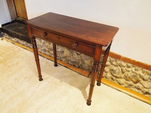 TABLE FINE GEORGE IV REGENCY SIDE HALL CONSOLE MAHOGANY C1825 - ADDITIONAL PHOTO 8