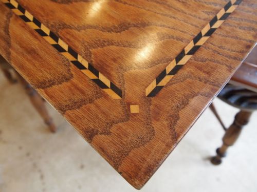 TABLE VERY RARE STUNNING ARTS AND CRAFTS OAK DINING REFECTORY C1900 - ADDITIONAL PHOTO 6