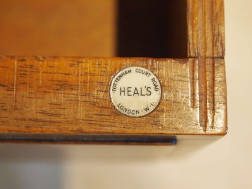BEDSIDE CHESTS CABINETS HEALS OF LONDON WALNUT ART DECO C1930 - ADDITIONAL PHOTO 1