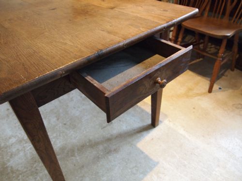 TABLE REFECTORY DINING FARMHOUSE FRENCH OAK C1880 - ADDITIONAL PHOTO 2