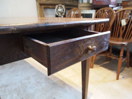 TABLE REFECTORY DINING FARMHOUSE FRENCH OAK C1880 - ADDITIONAL PHOTO 9