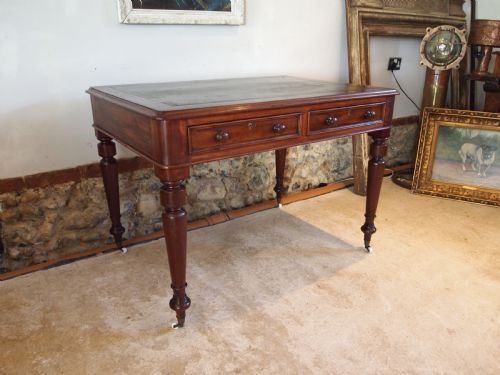 DESK FINE VICTORIAN MAHOGANY SMALL SIZE C1860 - ADDITIONAL PHOTO 13