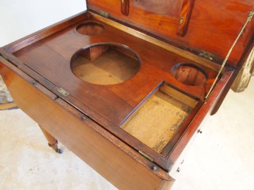 TABLE V RARE MILITARY CAMPAIGN DRESSING DINING AND WRITING TABLE C1850 - ADDITIONAL PHOTO 1