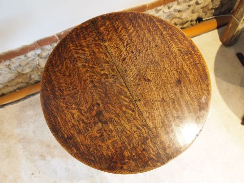 TABLE CRICKET OUTSTANDING EXAMPLE GEORGE III OAK C1790 - ADDITIONAL PHOTO 10