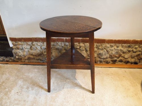 TABLE CRICKET OUTSTANDING EXAMPLE GEORGE III OAK C1790 - ADDITIONAL PHOTO 14