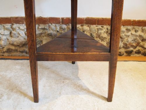 TABLE CRICKET OUTSTANDING EXAMPLE GEORGE III OAK C1790 - ADDITIONAL PHOTO 15