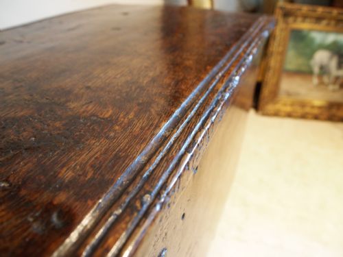 fig 1. Coffer superb chest trunk Oak six plank William and Mary c1690
