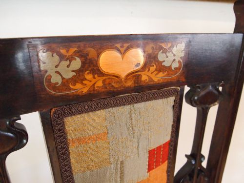 fig 2. Armchair fine Art Nouveau attri to Shapland and Petter c1900