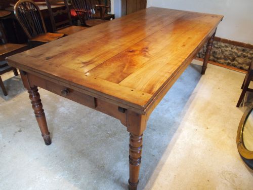 TABLE RARE STUNNING CHERRY REFECTORY EXTENDING FRENCH C1860 - ADDITIONAL PHOTO 9