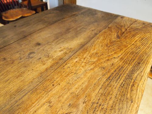 TABLE REFECTORY FRENCH OAK FARMHOUSE DINING C1800 - ADDITIONAL PHOTO 7