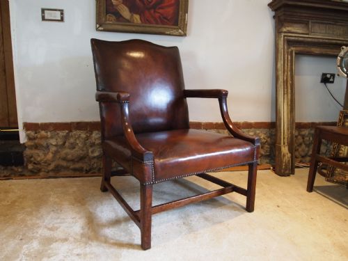 chair very rare george iii wide gainsborough mahogany armchair c1770 - CATEGORY: ANTIQUE CHAIRS - DATED 18TH CENTURY