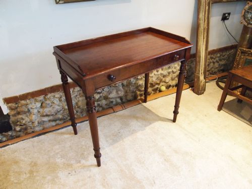 Table Fine Writing Table Manner of Gillows Plum Pudding Mahogany C1840