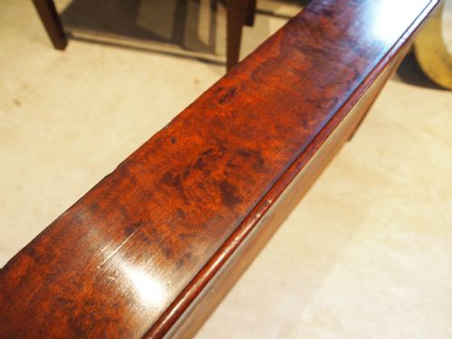 fig 1. Table fine writing table manner of Gillows Plum pudding Mahogany c1840