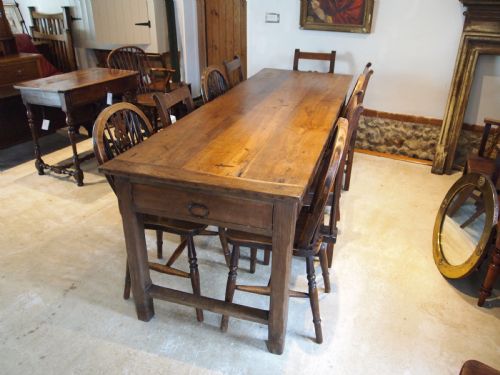 TABLE REFECTORY FARMHOUSE DINING FRENCH OAK C1800 - ADDITIONAL PHOTO 6