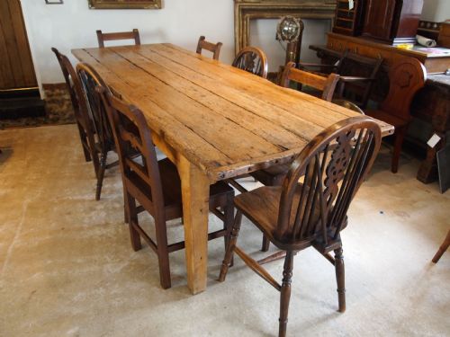 TABLE REFECTORY GEORGE III ASH DINING FARMHOUSE C1800 - ADDITIONAL PHOTO 3