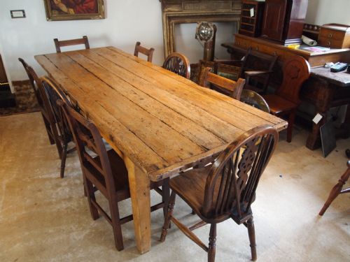 TABLE REFECTORY GEORGE III ASH DINING FARMHOUSE C1800 - ADDITIONAL PHOTO 9