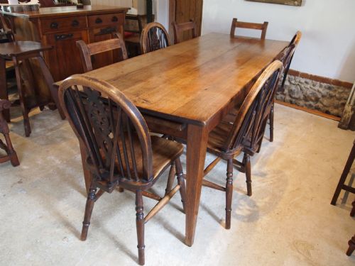 TABLE STUNNING REFECTORY DINING VICTORIAN OAK C1880 - ADDITIONAL PHOTO 2