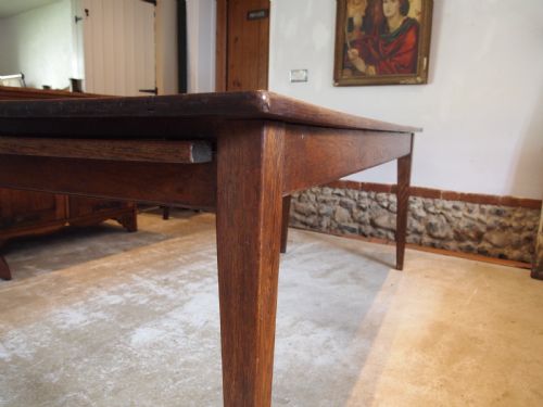 TABLE STUNNING REFECTORY DINING VICTORIAN OAK C1880 - ADDITIONAL PHOTO 6