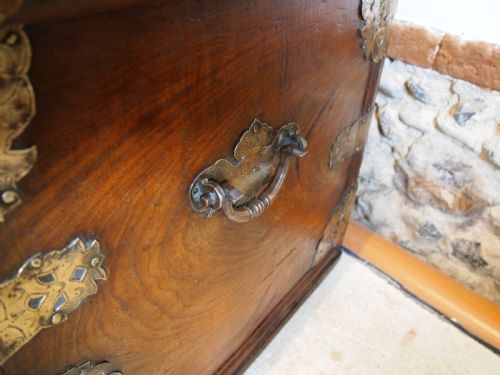 CHEST TRUNK COFFER RARE ZANZIBAR LARGEST SIZE C1870 - ADDITIONAL PHOTO 4