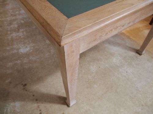 TABLE LIBRARY BOARDROOM RARE LIMED OAK ATTRIBUTED TO HEALS C1930 - ADDITIONAL PHOTO 2