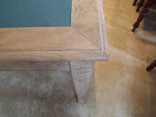 TABLE LIBRARY BOARDROOM RARE LIMED OAK ATTRIBUTED TO HEALS C1930 - ADDITIONAL PHOTO 5