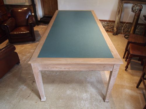 TABLE LIBRARY BOARDROOM RARE LIMED OAK ATTRIBUTED TO HEALS C1930 - ADDITIONAL PHOTO 7