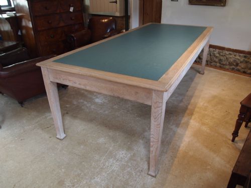 TABLE LIBRARY BOARDROOM RARE LIMED OAK ATTRIBUTED TO HEALS C1930 - ADDITIONAL PHOTO 9