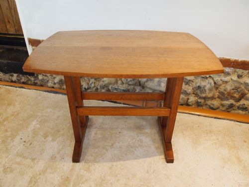 TABLE OAK COFFEE SIDE LAMP MANNER OF HEALS C1930 - ADDITIONAL PHOTO 3