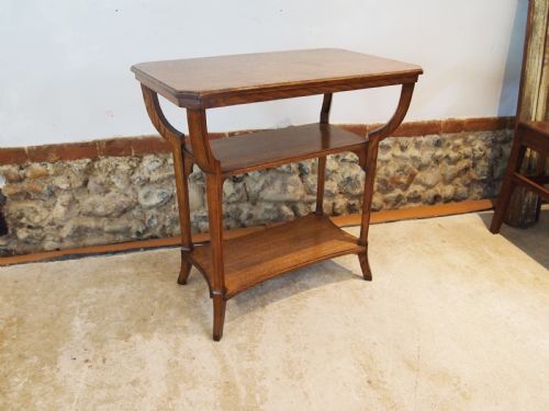 table arts and crafts oak side hall lamp c1930 - CATEGORY: ANTIQUE TABLES - DATED 1900