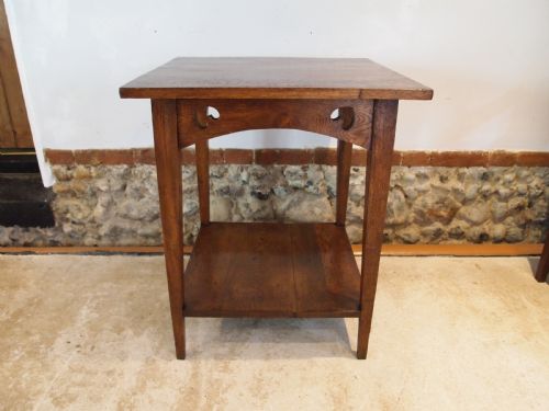 TABLE ARTS AND CRAFTS OAK MANNER OF VOYSEY C1890 - ADDITIONAL PHOTO 9