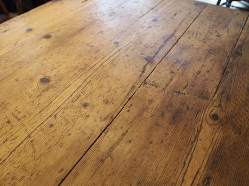 TABLE REFECTORY DINING FARMHOUSE RUSTIC GEORGE IV PINE C1820 - ADDITIONAL PHOTO 9