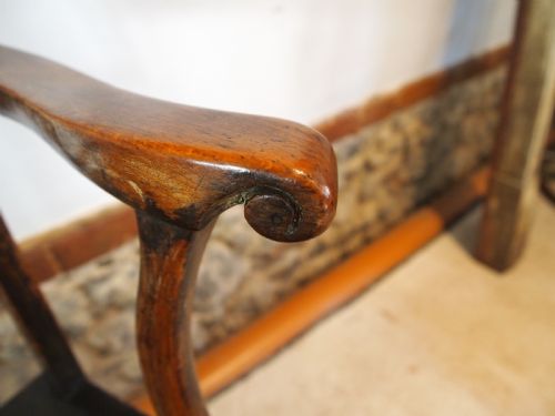 CHAIR VERY RARE GEORGE III CART WHEEL BACK WINDSOR ARMCHAIR C1790 - ADDITIONAL PHOTO 7