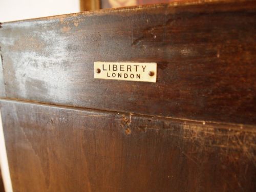 BOOKCASE ARTS CRAFTS LIBERTY CO CAXTON WALNUT C1907 - ADDITIONAL PHOTO 4