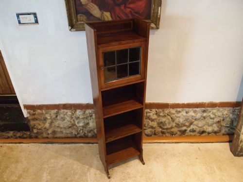 BOOKCASE ARTS CRAFTS LIBERTY CO CAXTON WALNUT C1907 - ADDITIONAL PHOTO 9
