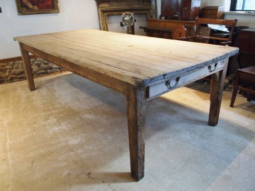 table george iii refectory farmhouse scrub top pine seats 12 c1800 - CATEGORY: ANTIQUE TABLES - DATED 1800