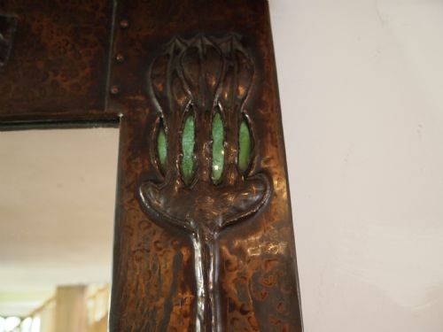 MIRROR OUTSTANDING ARTS CRAFTS GLASGOW SCHOOL C1890 - ADDITIONAL PHOTO 1