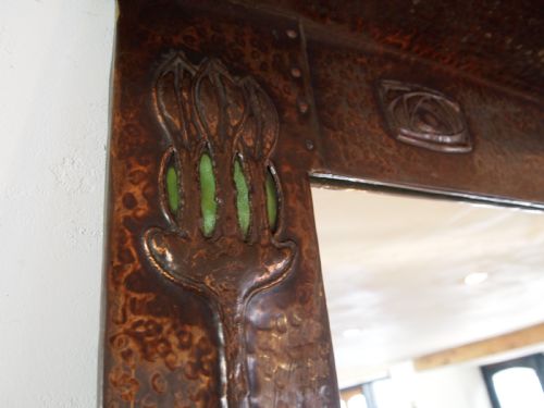 MIRROR OUTSTANDING ARTS CRAFTS GLASGOW SCHOOL C1890 - ADDITIONAL PHOTO 10