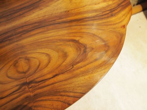 TABLE ART DECO WALNUT LAMP HALL SIDE CONSOLE C1920 - ADDITIONAL PHOTO 6