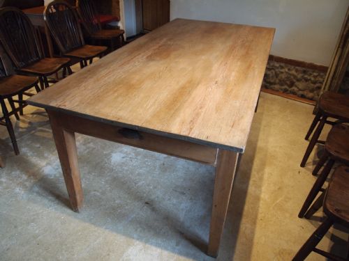 TABLE REFECTORY FARMHOUSE VICTORIAN SCRUB TOP C1890 - ADDITIONAL PHOTO 1