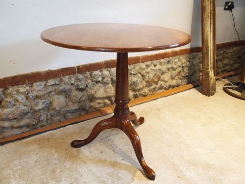 TABLE VERY RARE GEORGE III APPLE WOOD TILT TOP TABLE C1780 - ADDITIONAL PHOTO 10