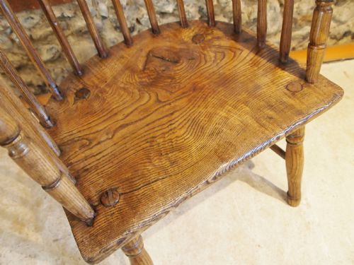 CHAIR RARE PRIMITIVE WEST COUNTRY WINDSOR ASH ELM GEORGE III C1790 - ADDITIONAL PHOTO 3