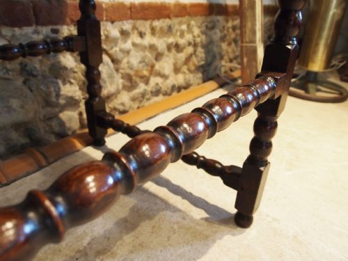TABLE CHARLES II OAK SIDE HALL LOWBOY C1680 - ADDITIONAL PHOTO 5