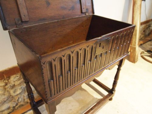 BIBLE BOX CHARLES II OAK C1680 - ADDITIONAL PHOTO 8